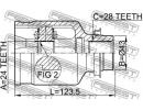 ШРУС ВНУТРЕННИЙ ПРАВЫЙ 24x43x28 (MAZDA 3 BK 2003-2 TRH