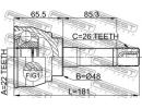 ШРУС НАРУЖНЫЙ 22x48x26 (SUZUKI VITARA SE413/SE416  012