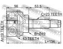 ШРУС НАРУЖНЫЙ 19x49x23 (SUZUKI SWIFT SF413/SF416 1 A43