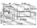 ШРУС НАРУЖНЫЙ 21x49x25 (SUZUKI BALENO/ESTEEM SY413 018