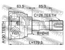 ШРУС НАРУЖНЫЙ 30x48x26 (SUZUKI GRAND VITARA/ESCUDO 034