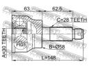 ШРУС НАРУЖНЫЙ 30x58x28 (SUZUKI SX4 RW415/RW416/RW4 036