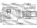 Шрус внутренний 29x35x25 SUBARU LEGACY B12 1998.04 G12