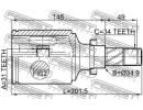 Шрус внутренний правый 31x34.9x34 CHEVROLET CRUZE  0RH