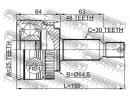 Шрус наружный 25x64.5x30 HYUNDAI IX35/TUCSON 10 (2 A48