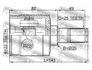 Шрус внутренний 22x35x25 HYUNDAI GETZ 02 -OCT.2006 TMT