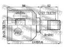 Шрус внутренний левый 26x41x27 HYUNDAI SANTA FE 00 ELH