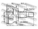 Шрус наружный 25x60.2x25 MERCEDES BENZ A-CLASS 169 169