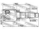 Шрус внутренний правый 25x37.9x27 MERCEDES BENZ A- TRH