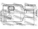 Шрус внутренний левый 27x34 MERCEDES BENZ E-CLASS  FLH