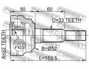 ШРУС НАРУЖНЫЙ 22x52x33 (OPEL ASTRA G 1998-2005) FE 002