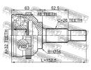 Шрус наружный 32x54x26 CHRYSLER SEBRING (JR) 2001- A46