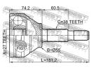 Шрус наружный 27x55x38 FORD EXPLORER TUB 2011-2013 AWD