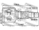 Шрус внутренний правый 28x33x28 FORD MONDEO CA2 20 1RH