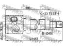 Шрус внутренний правый 23x40x23 FORD FOCUS CB4 200 6RH