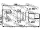 Шрус внутренний правый 22x40x23 FORD FOCUS CB8 201 CB8