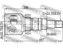 Шрус внутренний правый 22x40x23 FORD FOCUS CB4 200 TRH