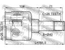 Шрус внутренний левый 26x40x26 FORD TRANSIT FY 200 6LH