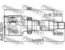 Шрус внутренний правый 26x40x36 FORD TRANSIT FY 20 YRH