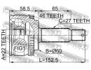 ШРУС НАРУЖНЫЙ 22x60x27 (KIA CEED 2006-) FEBEST A46