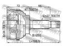 Шрус наружный 34x60x27 HYUNDAI SONATA EF 02 2001-2 A47