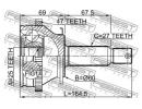 Шрус наружный 25x60x27 HYUNDAI SONATA EF 02 2001-2 A47