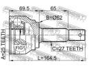 ШРУС НАРУЖНЫЙ 25x62x27 (KIA SPORTAGE 2004-2010) FE A48