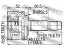 ШРУС НАРУЖНЫЙ 20x52,5x24 (KIA PICANTO 2004-) FEBES A48