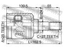 Шрус внутренний левый 25x41x27 HYUNDAI SONATA EF 0 7LH