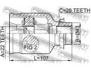 ШРУС ВНУТРЕННИЙ ПРАВЫЙ 22x43x28 (KIA SHUMA,II/SEPH ARH