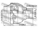 Шрус внутренний левый 28x47x40 AUDI A3/A3 Sportbac TMT