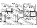 Шрус внутренний левый 33x40x27 RENAULT DUSTER 2011 DLH