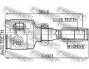 Шрус внутренний правый 33x40.6x26 RENAULT DUSTER 2 TRH