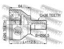 ШРУС НАРУЖНЫЙ 26x54.3x36 (VOLVO S40 II 2004-) FEBE 0II