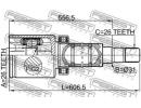 Шрус внутренний правый 26x31x26 VOLVO S80 2007- TRH