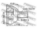 Шрус наружный 27x57.3x40 LAND ROVER FREELANDER II  IIF