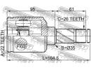 Шрус внутренний задний 22x35x26 LAND ROVER FREELAN IIR