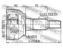 Шрус наружный 37x70x33 HUMMER H3 (LHD) 2006-2010 [ 0H3