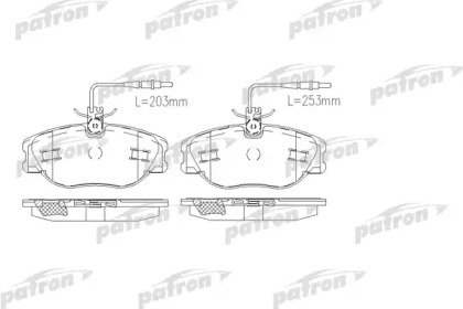 Колодки тормозные дисковые передние CITROEN: EVASI 000