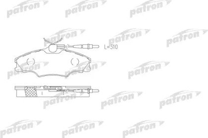 Колодки тормозные дисковые передние PEUGEOT: 406 9 062