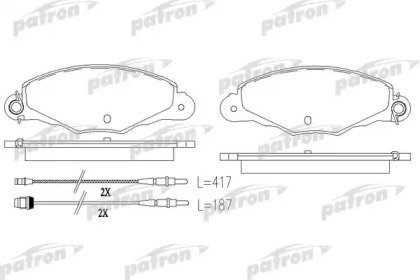 Колодки тормозные дисковые передние CITROEN: XANTI 114