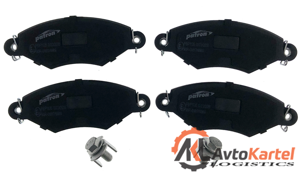 Колодки тормозные передние PEUGEOT 206 98-, 306 94-01 УЦЕНКА