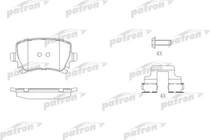 Колодки тормозные дисковые задние AUDI: A3 QUATTRO 636