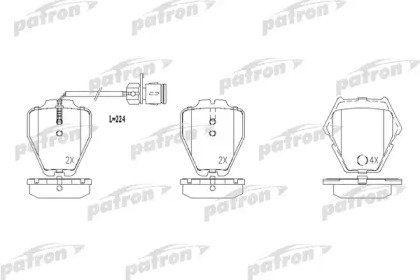 Колодки тормозные дисковые передние AUDI: A6 99-05 710