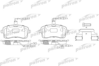 Колодки тормозные дисковые передние PEUGEOT: 407 0 725