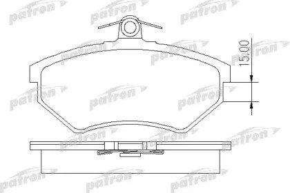 Колодки тормозные дисковые передние AUDI: 80 82-86 413