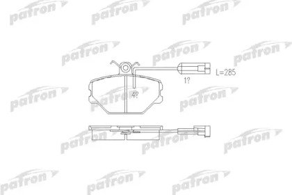 Колодки тормозные дисковые передние FIAT: PANDA 85 524