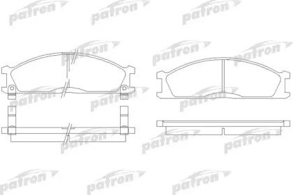 Колодки тормозные дисковые передние NISSAN: PICK U 641