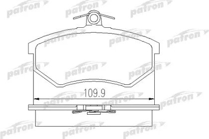 Колодки тормозные дисковые передние AUDI: 80 91-94 775