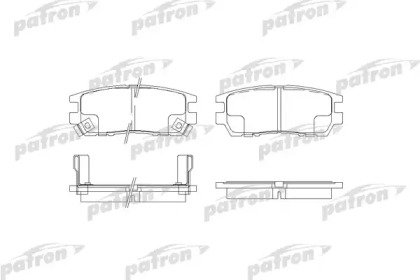 Колодки тормозные дисковые задние MITSUBISHI: L 40 804